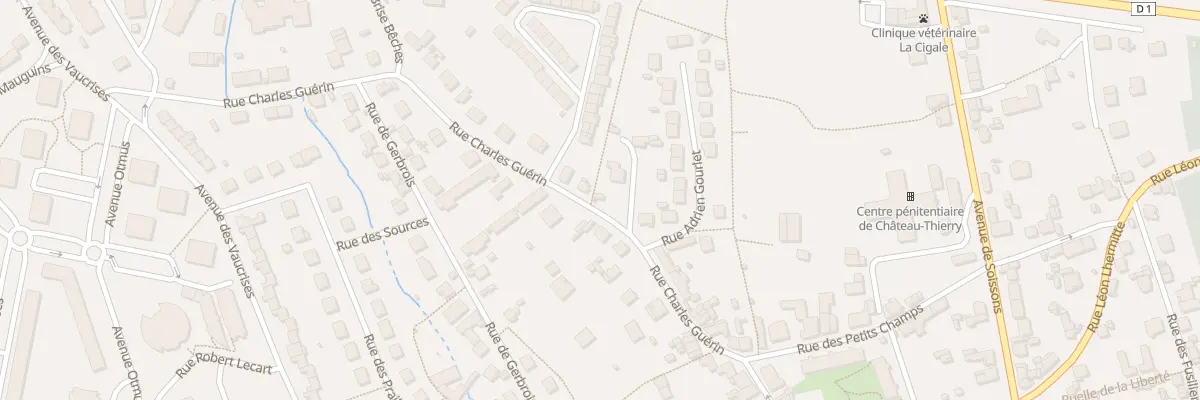 Plan du 17 Rue Charles Guérin à Château-Thierry
