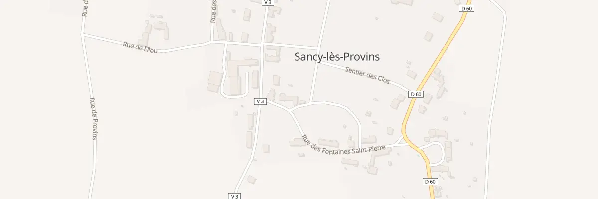 Plan du 12 Rue des Fontaines St Pierre à Sancy-lès-Provins