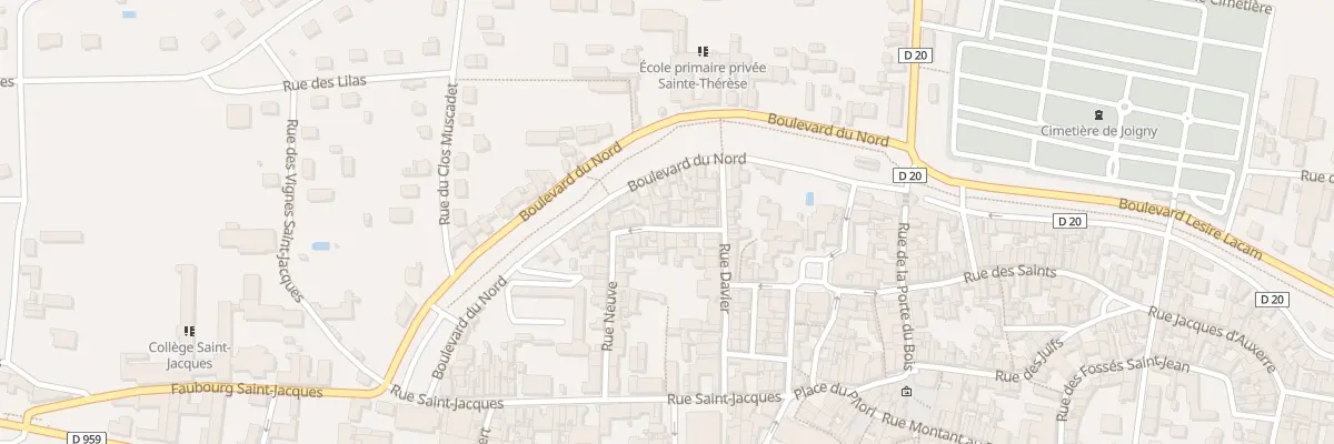 Plan du 37 Rue Sophie Barat à Joigny