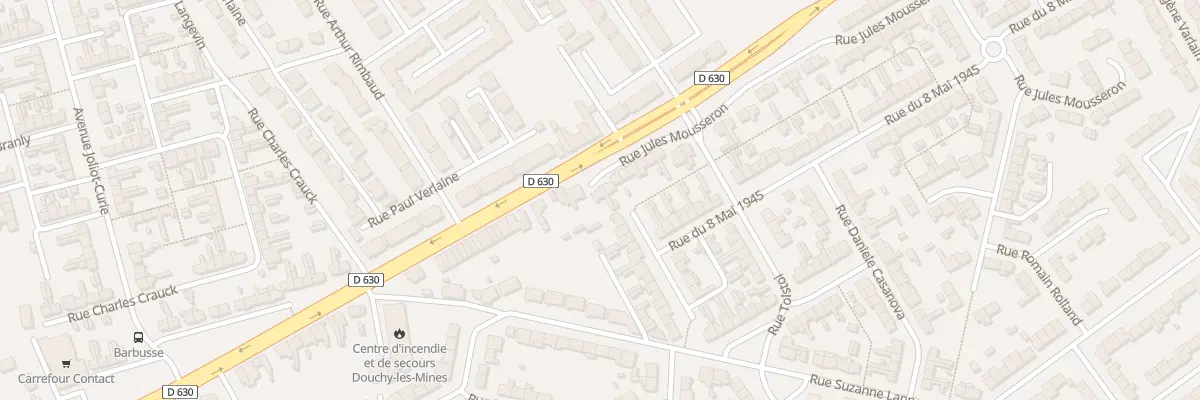 Plan du 1 Rue Jules Mousseron à Douchy-les-Mines