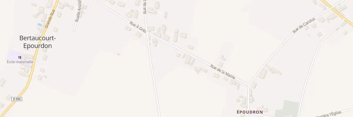 Plan du 4 Rue de la Mairie à Bertaucourt-Epourdon