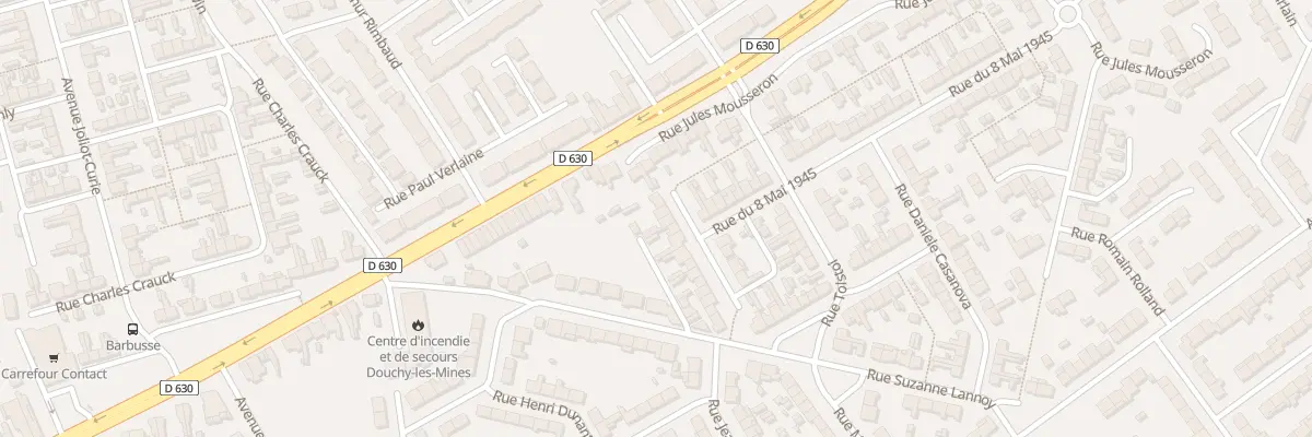 Plan du 23 Rue du 8 Mai 1945 à Douchy-les-Mines