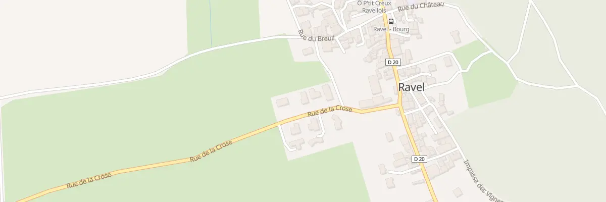 Plan du 6 Rue de la Crose à Ravel