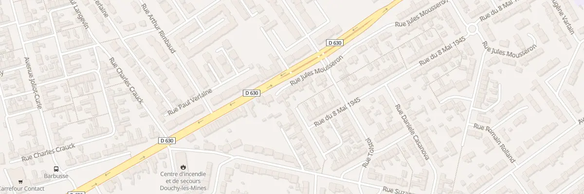 Plan du 5 Rue Jules Mousseron à Douchy-les-Mines