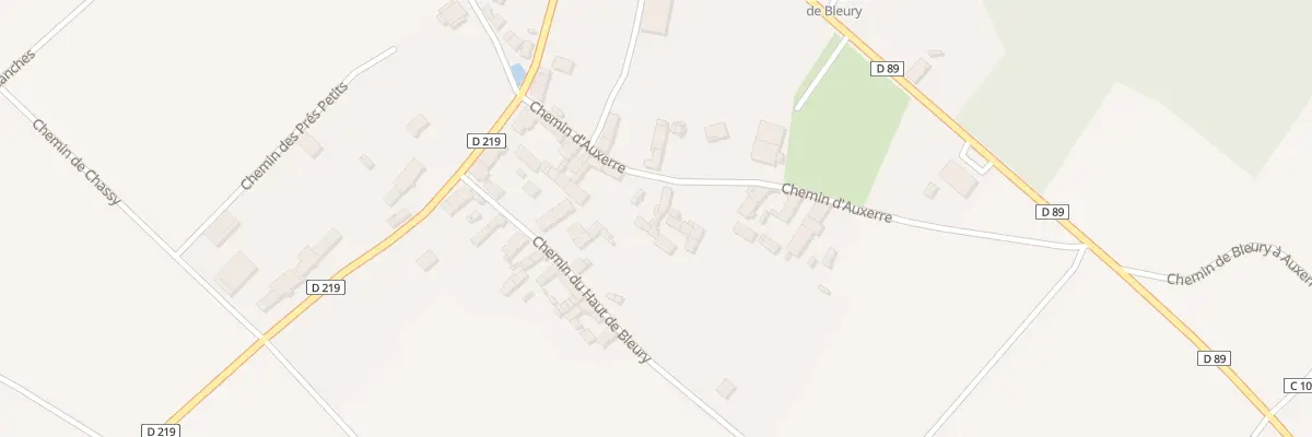 Plan du 203 Bleury à Poilly-sur-Tholon