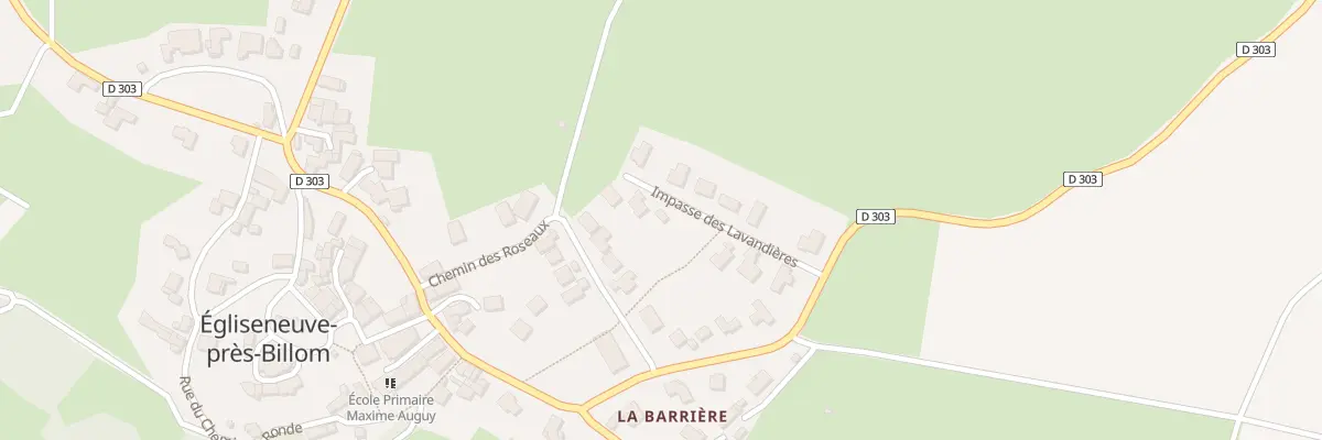 Plan du 15 Champlong à Égliseneuve-près-Billom
