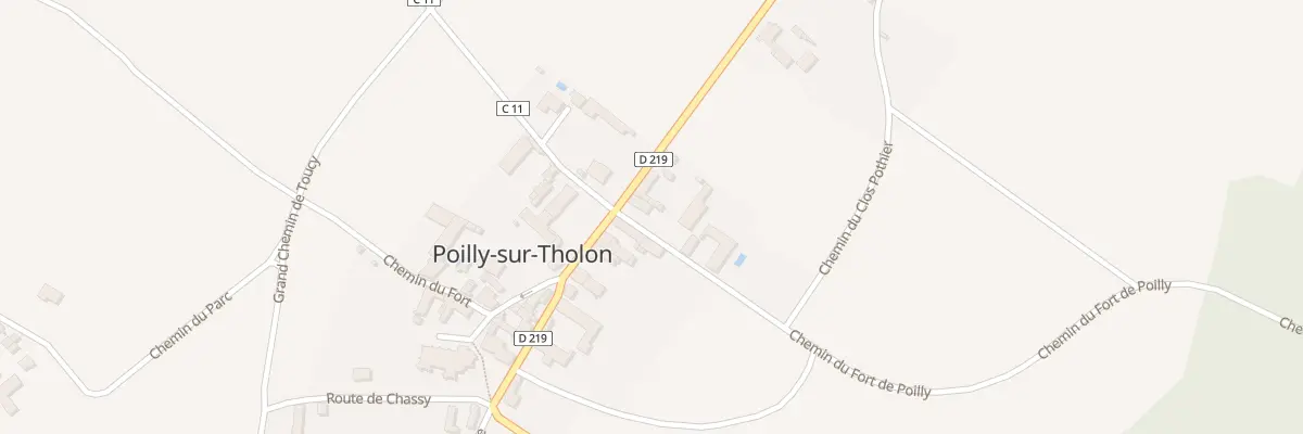 Plan du 3 Rue du Fort de Poilly à Poilly-sur-Tholon