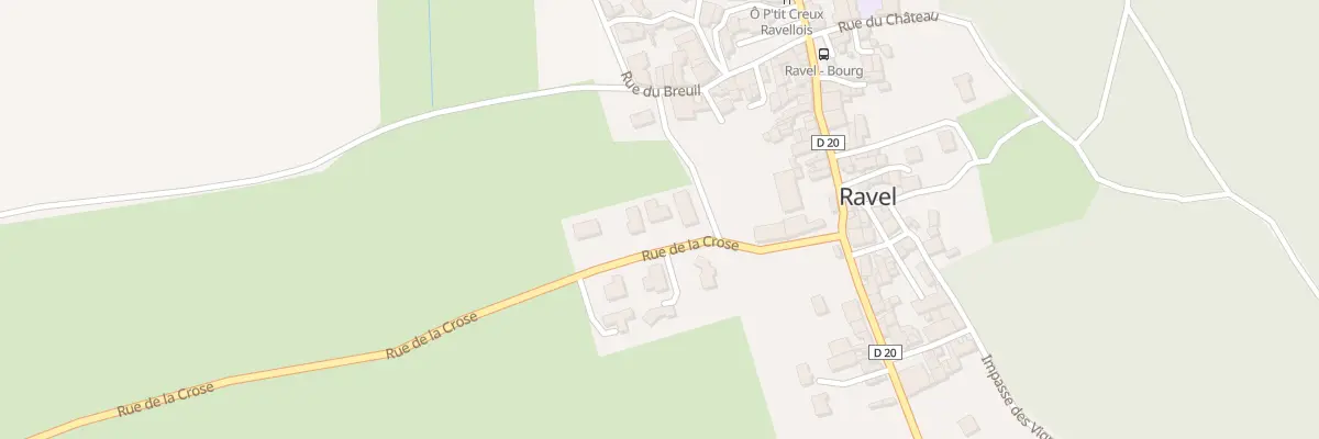 Plan du 4 Rue de la Crose à Ravel