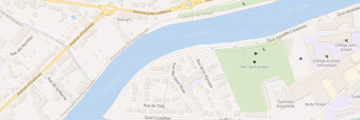 Plan du 2 Rue des Deux Rives à Château-Thierry