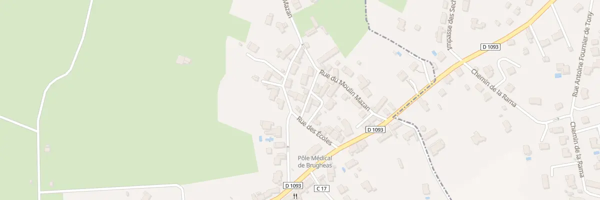 Plan du 13 Rue des Ecoles à Brugheas
