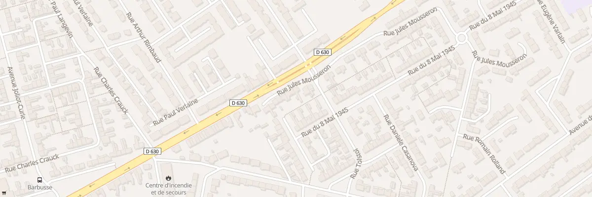 Plan du 13 Rue Jules Mousseron à Douchy-les-Mines