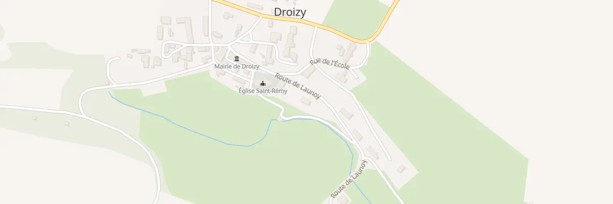 Plan du 6 Rte de Launoy à Droizy