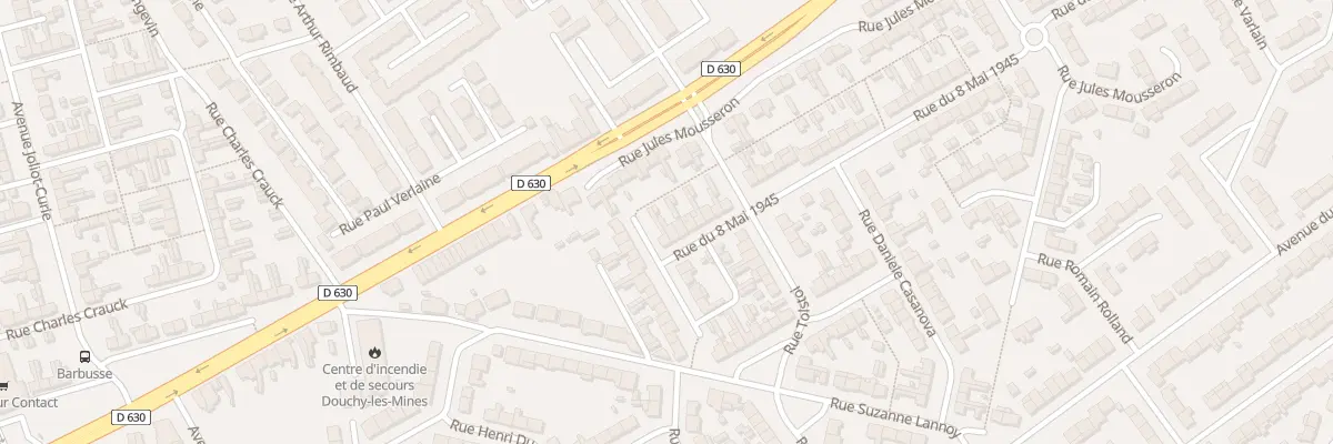 Plan du 29 Rue du 8 Mai 1945 à Douchy-les-Mines