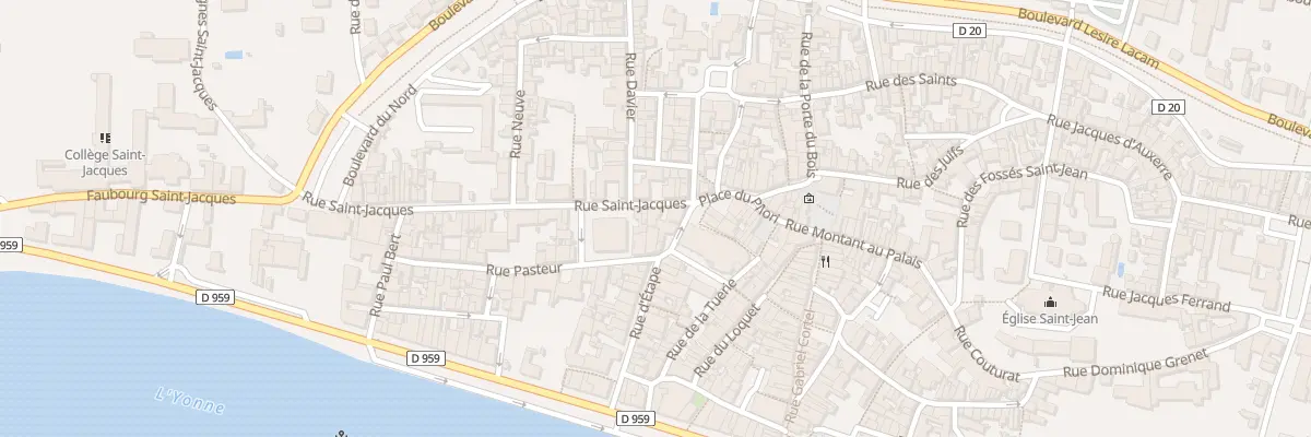 Plan du 7 Rue Saint Jacques à Joigny