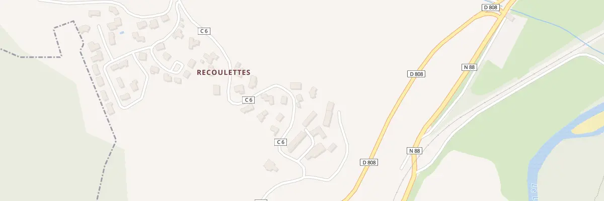 Plan du 23 Recoulettes à Barjac