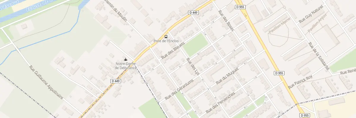Plan du 59 Rue des Bleuets à Denain