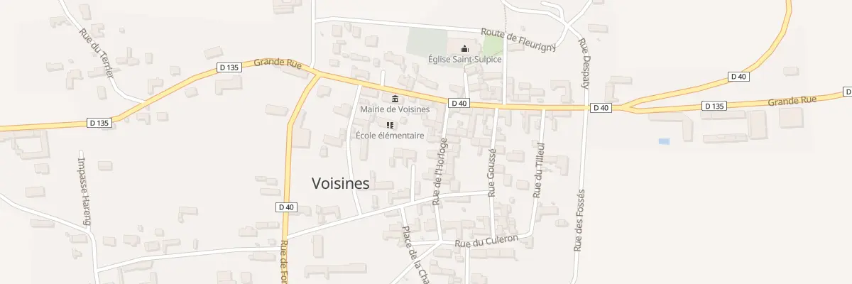 Plan du 4 Rue de l’Horloge à Voisines