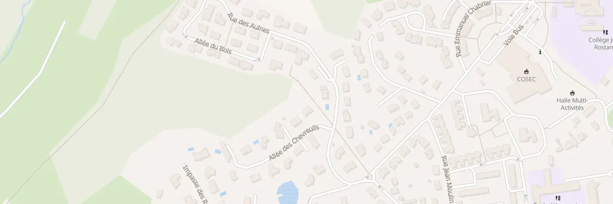 Plan du 2 All des Chevreuils à Bellerive-sur-Allier