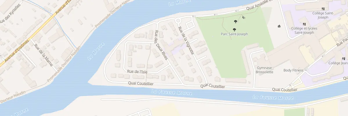 Plan du 8 Rue des Deux Rives à Château-Thierry