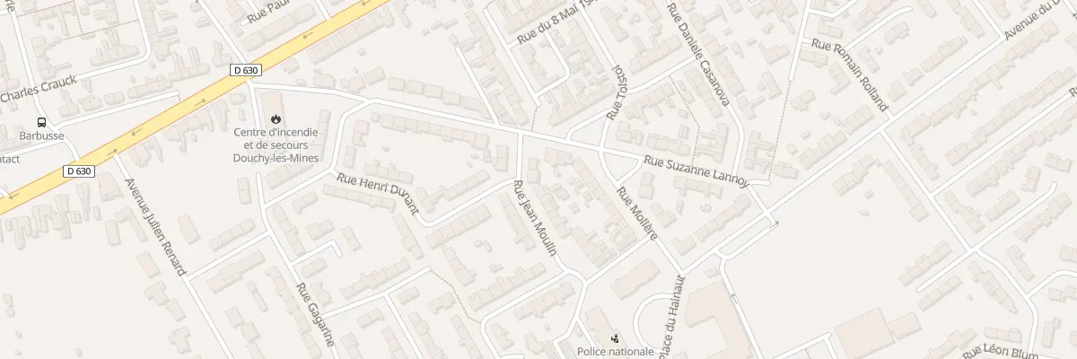 Plan du 3 Rue Jean Moulin à Douchy-les-Mines