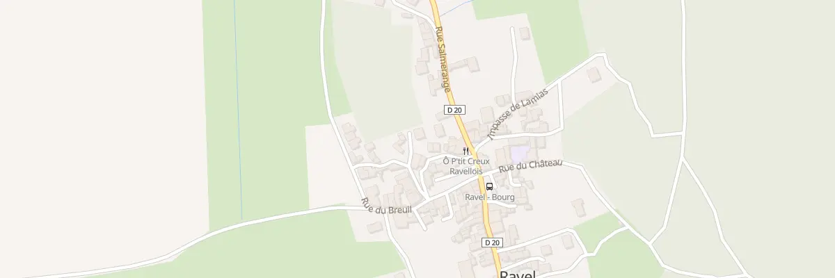 Plan du 8 Rue du Creux de Mege à Ravel