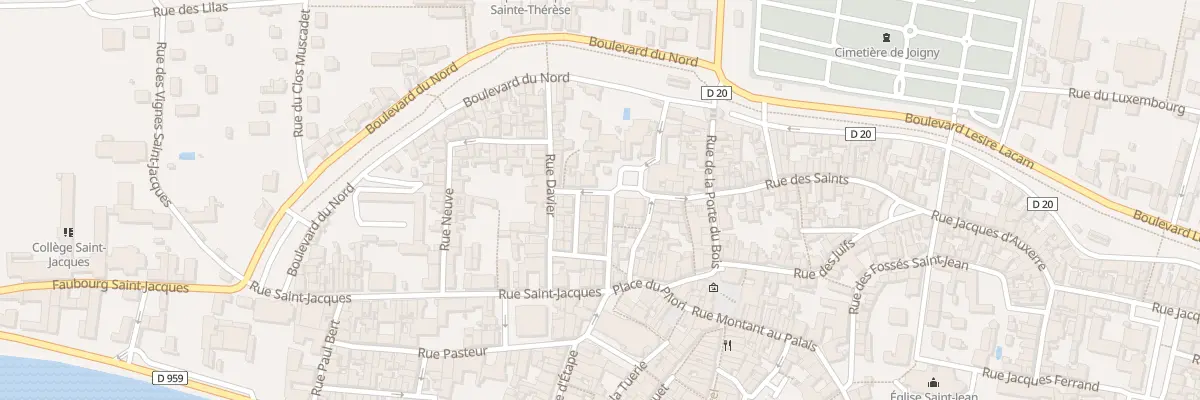 Plan du 6 Rue Bourg le Vicomte à Joigny