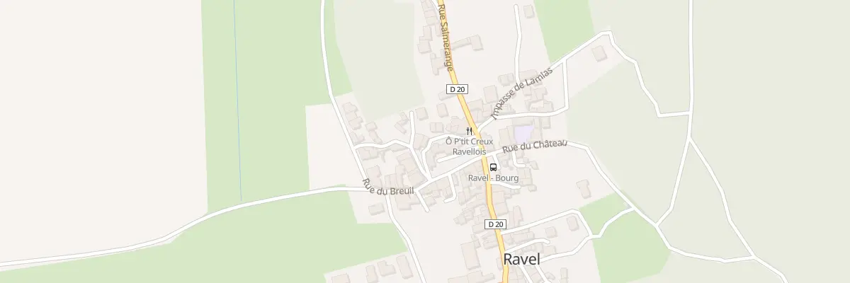 Plan du 10 Rue du Creux de Mege à Ravel
