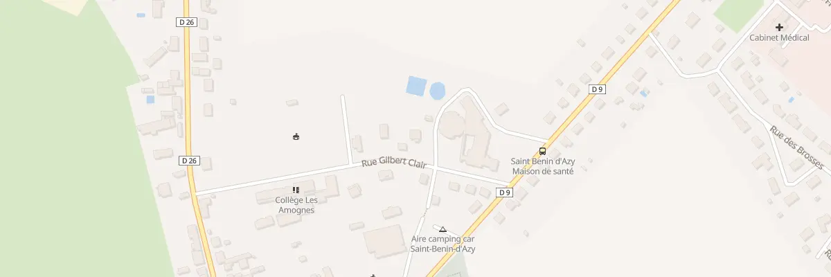 Plan du 5 Rue Gilbert Clair à Saint-Benin-d’Azy