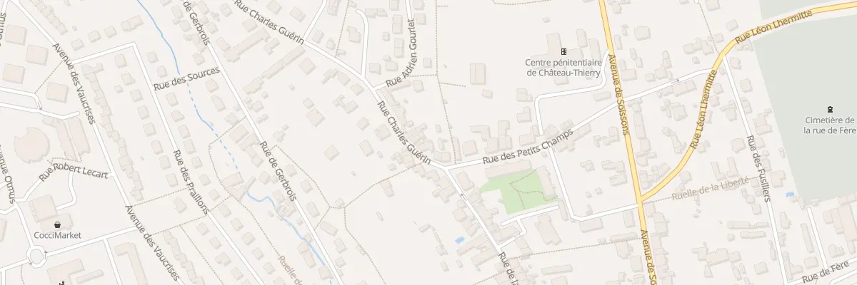 Plan du 1 Rue Charles Guérin à Château-Thierry