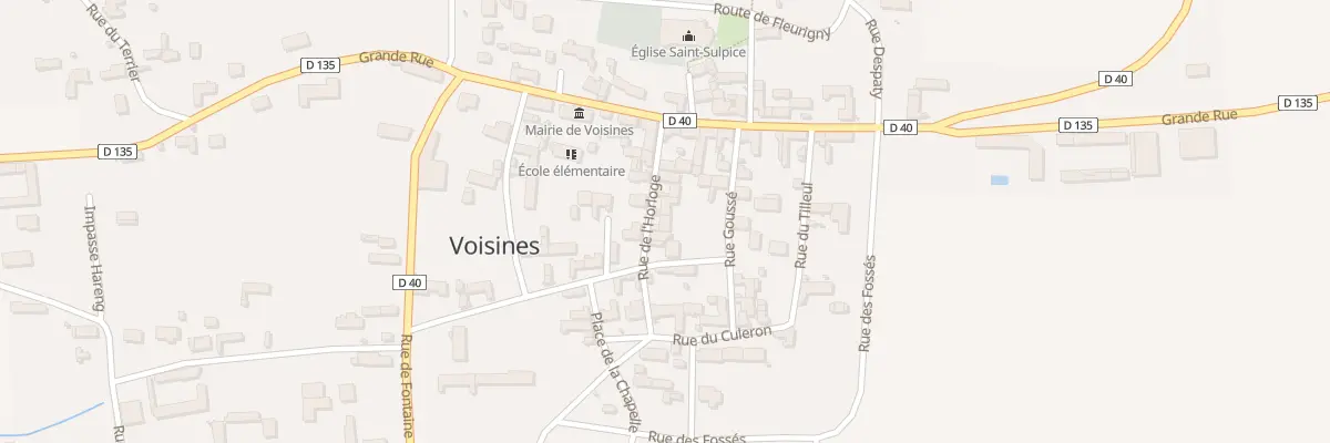 Plan du 7 Rue de l’Horloge à Voisines