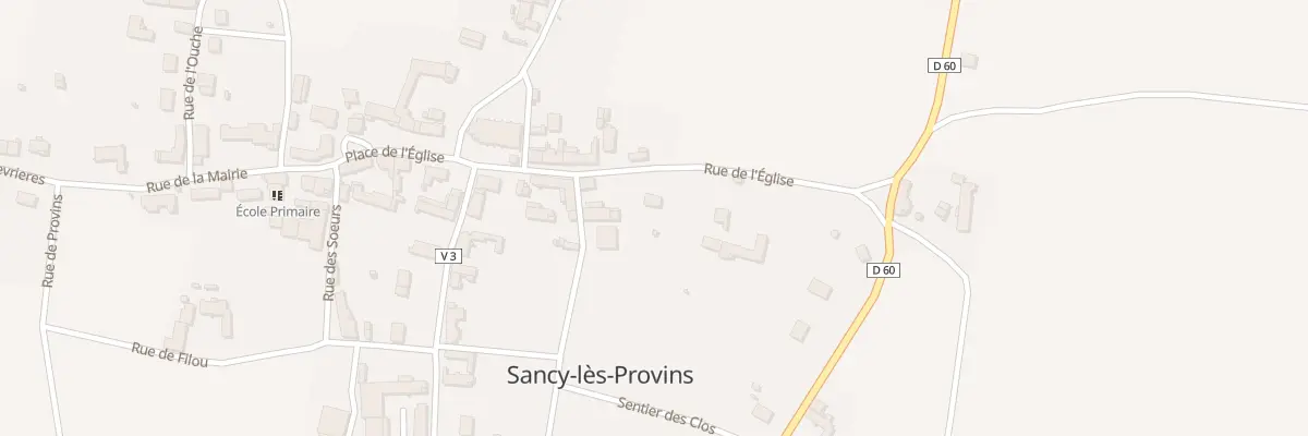 Plan du 6 Rue de l’Eglise à Sancy-lès-Provins
