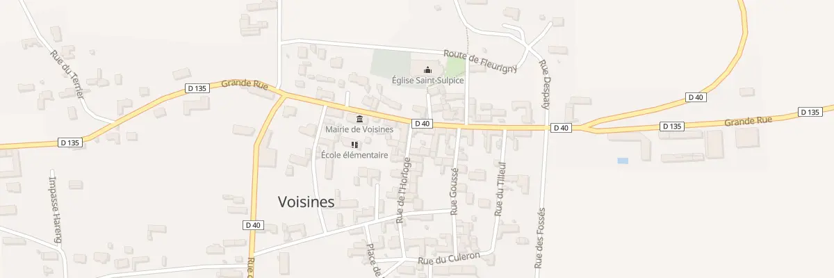 Plan du 1 Rue de l’Horloge à Voisines