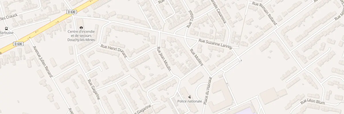 Plan du 11 Rue Jean Moulin à Douchy-les-Mines