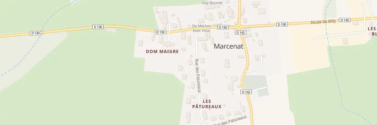 Plan du 11 Rue des Patureaux à Marcenat