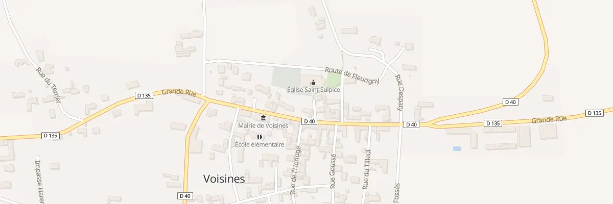 Plan du 31 Gr Grande Rue à Voisines