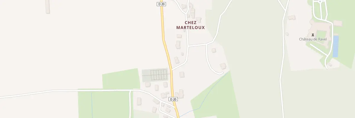 Plan du 18 Chez Marteloux à Ravel