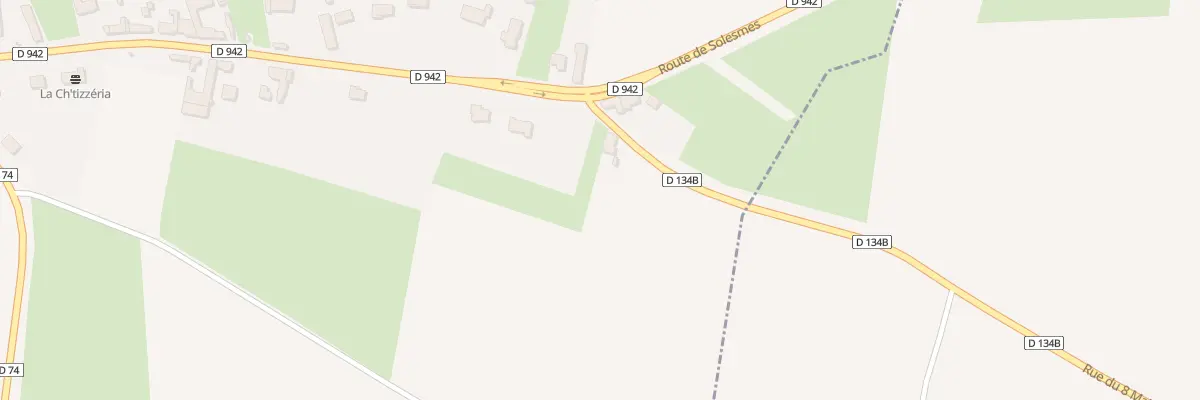 Plan du 13 Rte de Solesmes à Avesnes-les-Aubert