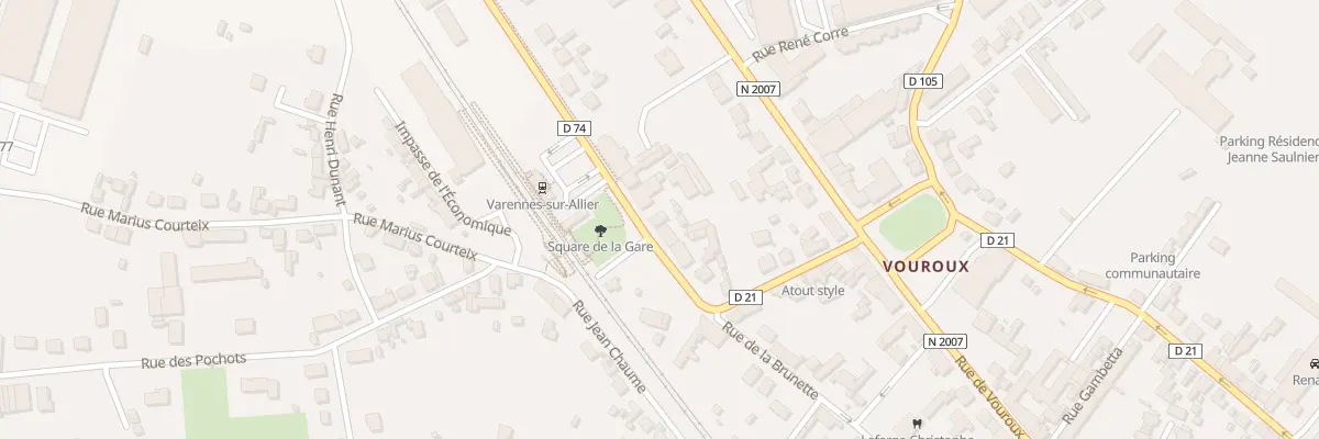 Plan du 9008 Av de la Gare à Varennes-sur-Allier
