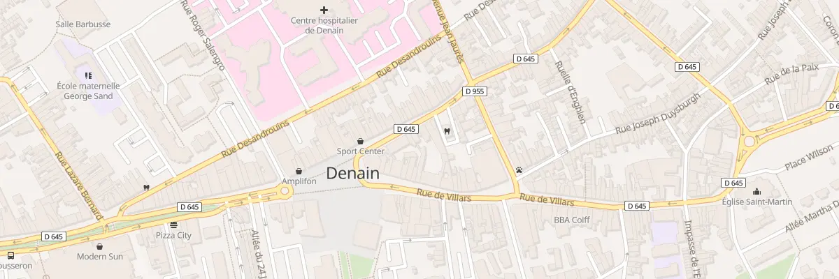 Plan du 8B Rue du Maréchal Leclerc à Denain