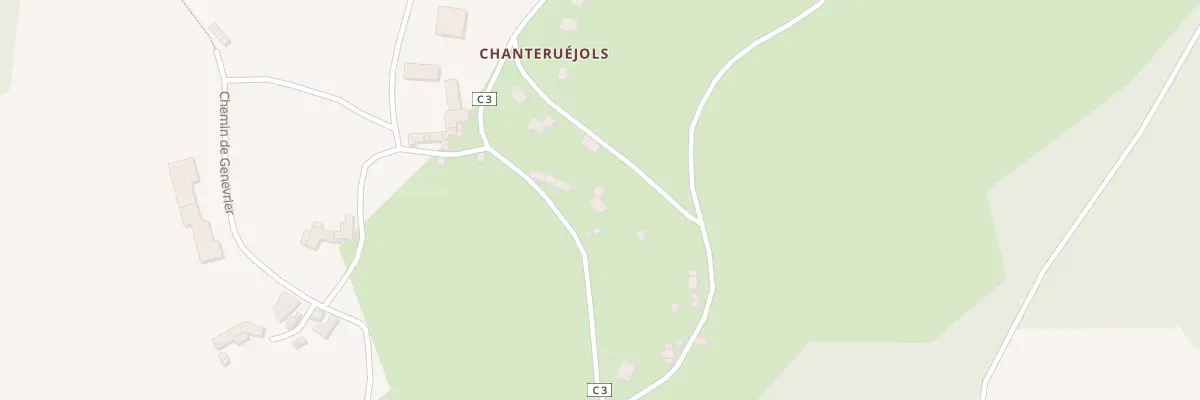 Plan du 5623 Chanteruejols à Gabrias
