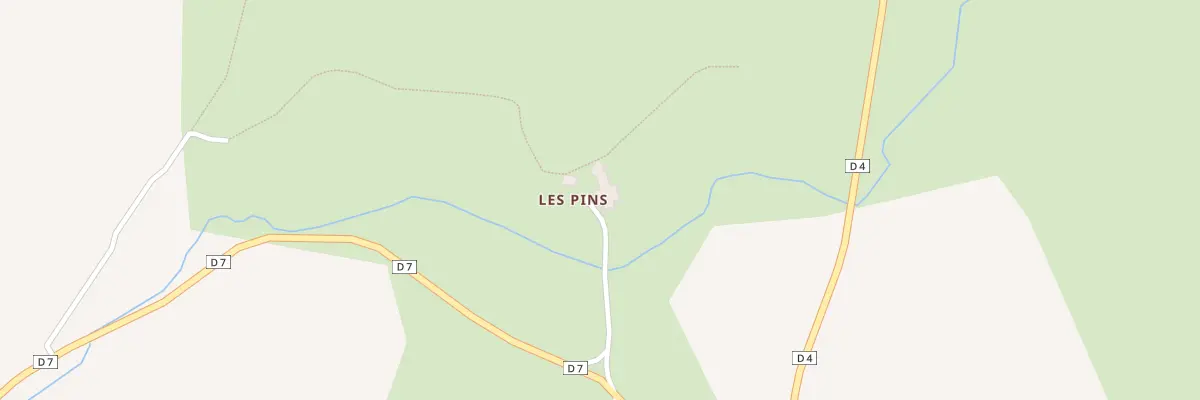 Plan du 5063 Les Pins à Fontans