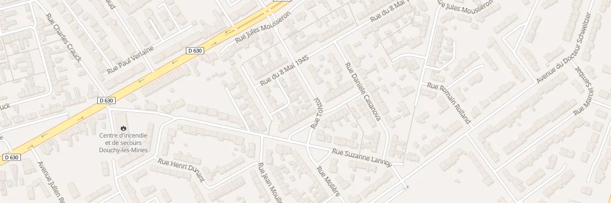 Plan du 13 Rue Tolstoi à Douchy-les-Mines
