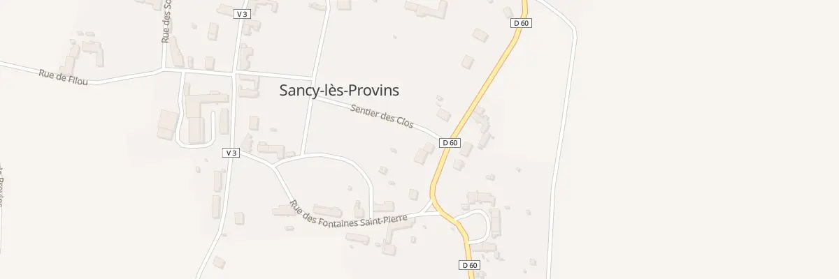 Plan du 8 Rue de Villiers-saint-georges à Sancy-lès-Provins