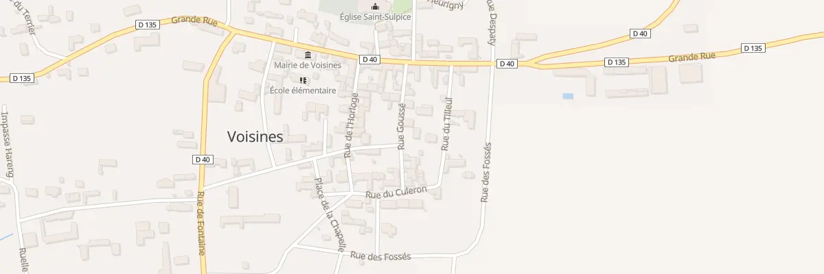 Plan du 5 Rue Goussé à Voisines