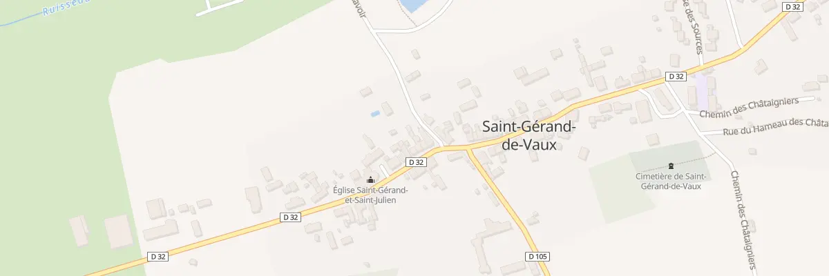 Plan du 6 Rue de l’Eglise à Saint-Gérand-de-Vaux