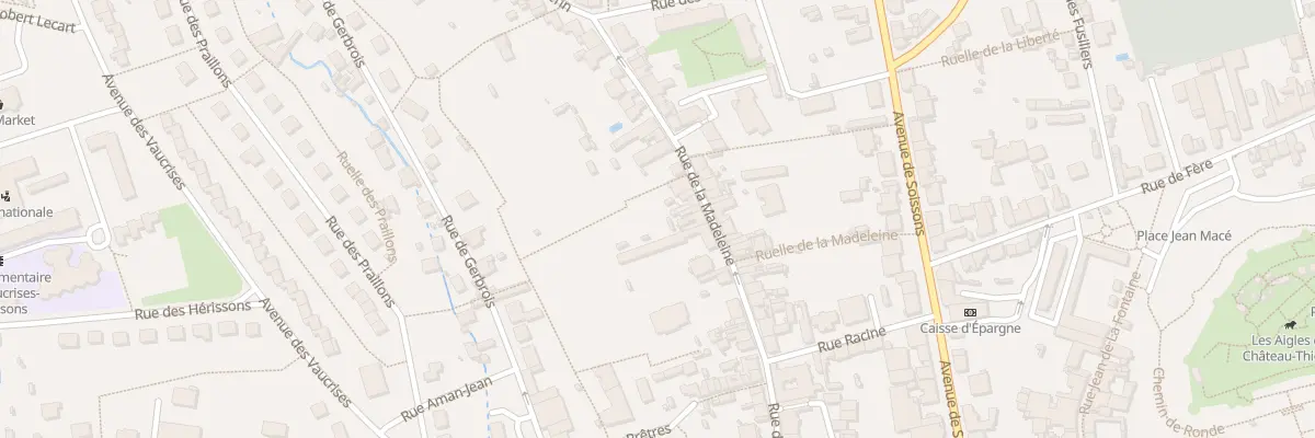 Plan du 44 Rue de la Madeleine à Château-Thierry