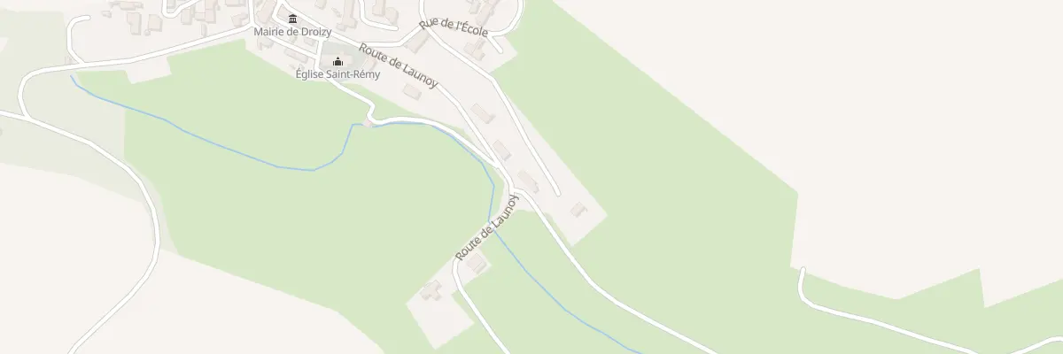 Plan du 7 Rte de Launoy à Droizy