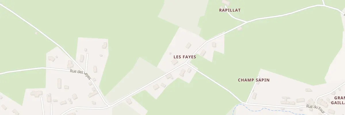 Plan du 6 Les Fayes à Sugères