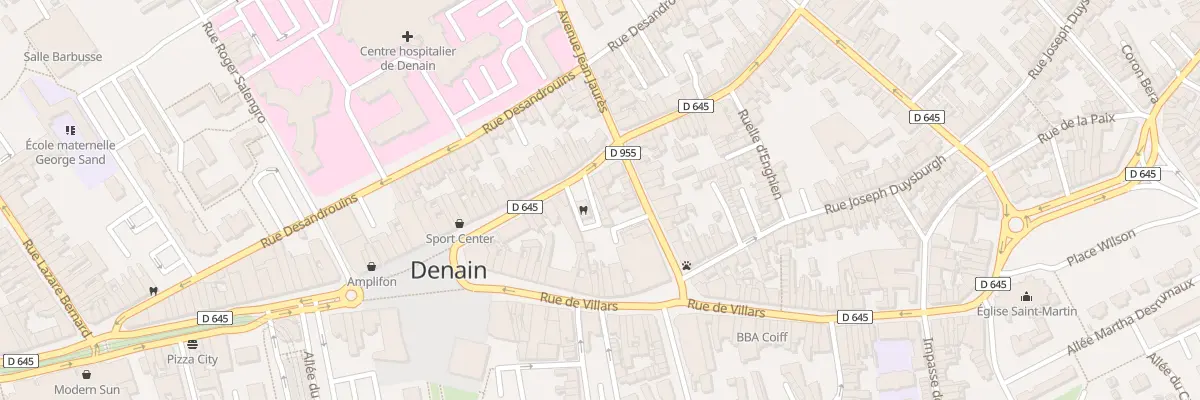 Plan du 20 Rue du Maréchal Leclerc à Denain