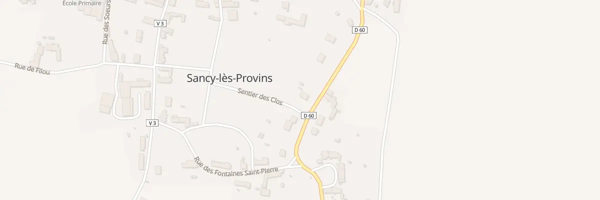 Plan du 6 Rue de Villiers-saint-georges à Sancy-lès-Provins